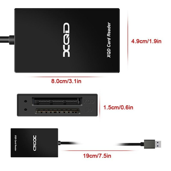 Rocketek CR312-A USB3.0 SD / XQD 2 in 1 Card Reader