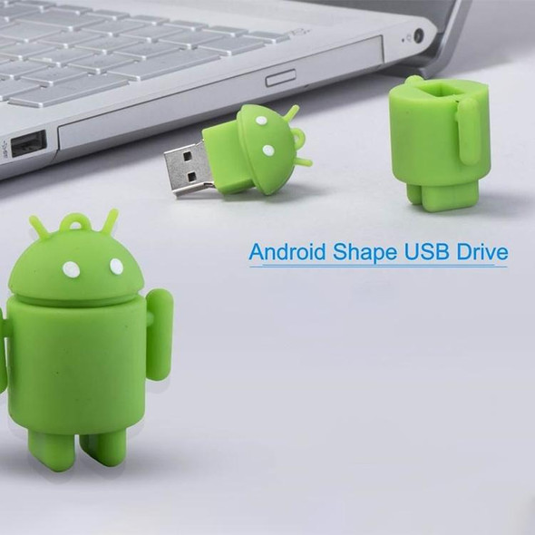4GB Android Robot Style USB Flash Disk (Green)