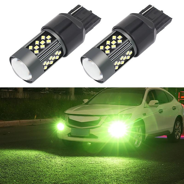 1 Pair 7443 12V 7W Continuous Car LED Fog Light(Lime Light)