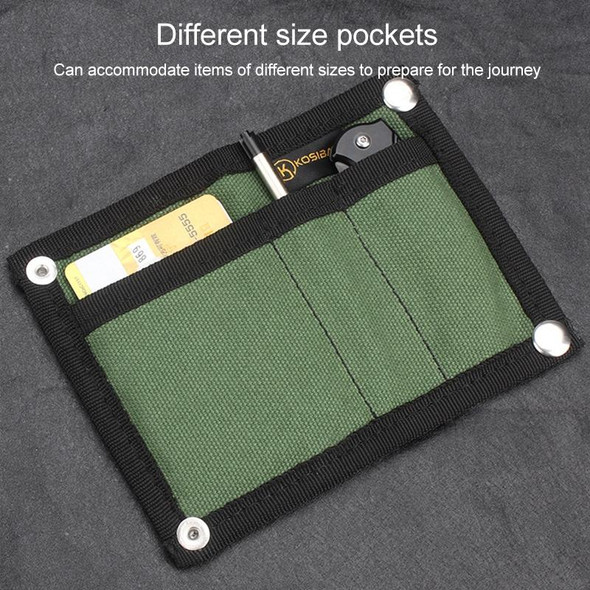 KOSIBATE  H241 Portable Canvas Multifunctional Tool Storage Bag (Grey)