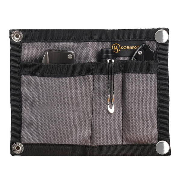 KOSIBATE  H241 Portable Canvas Multifunctional Tool Storage Bag (Grey)