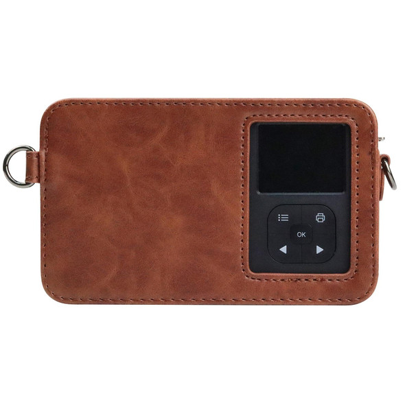 Kodak Mini Shot2 Retro / C210R instax Full Body Camera PU Leather Case Bag with Strap (Brown)