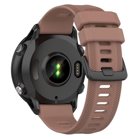 Garmin Forerunner 955 22mm Silicone Twill Watch Band(Coffee)