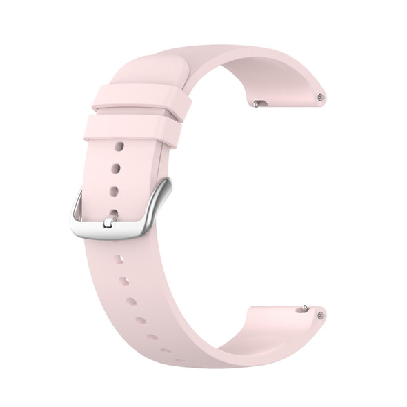 Samsung Galaxy Watch 5 Pro 45mm 20mm Round Tail Silicone Watch Band(Light Pink)