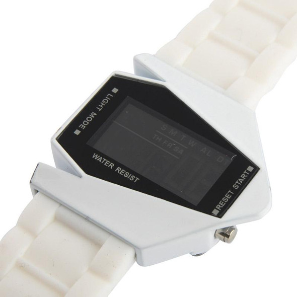 Fashion LED Digital Watch with Special Design Case(White)