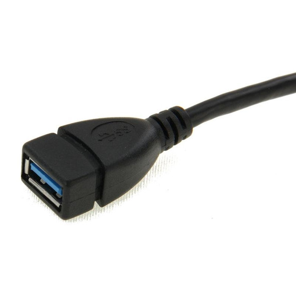 USB 3.0 Right Angle 90 Degree Extension Cable Male to Female Adapter Cord, Length: 18cm