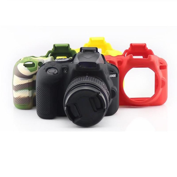 Soft Silicone Protective Case for Nikon D3400 / D3300 (Red)