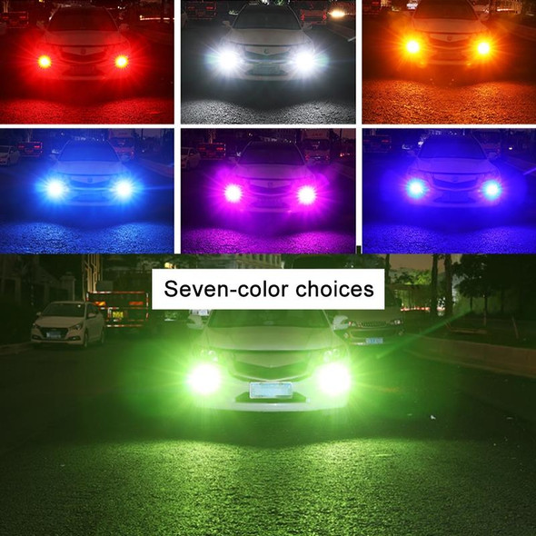 1 Pair H7 12V 7W Strobe Car LED Fog Light(Purple Light)
