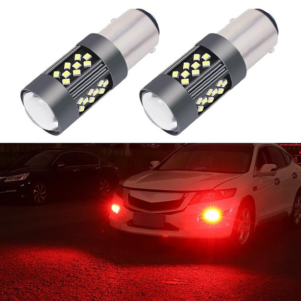 1 Pair 1157 12V 7W Strobe Car LED Fog Light(Red Light)