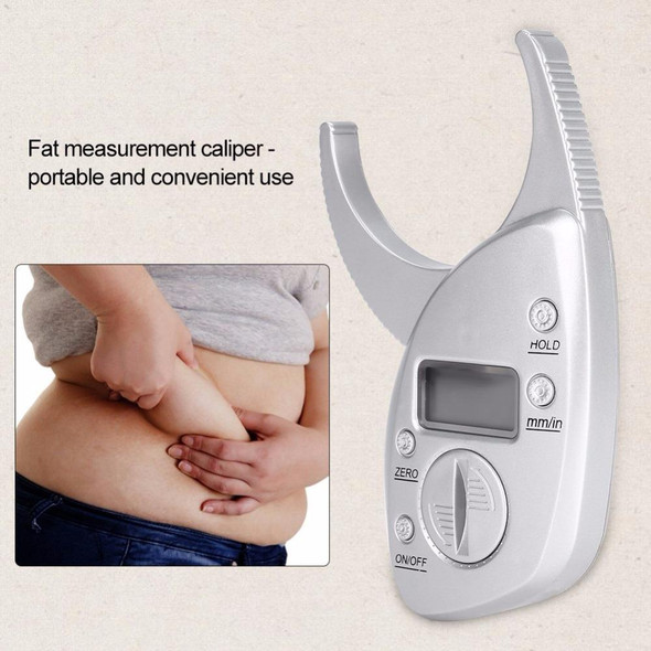 0-50MM Electronic Digital Display Fat Measurement Caliper Waist Circumference Ruler