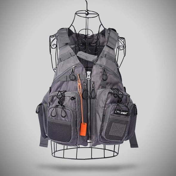 MANNER Outdoor Multifunctional Fishing Life Vest Swimming Life Jacket (Grey)