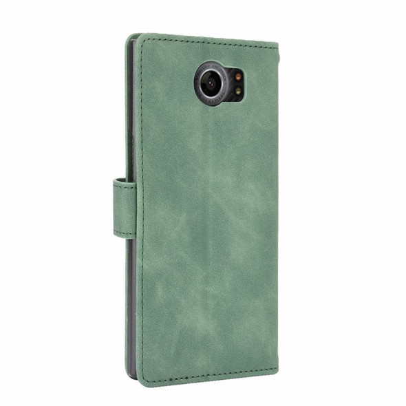 BlackBerry Priv Solid Color Skin Feel Magnetic Buckle Horizontal Flip Calf Texture PU Leatherette Case with Holder & Card Slots & Wallet(Green)