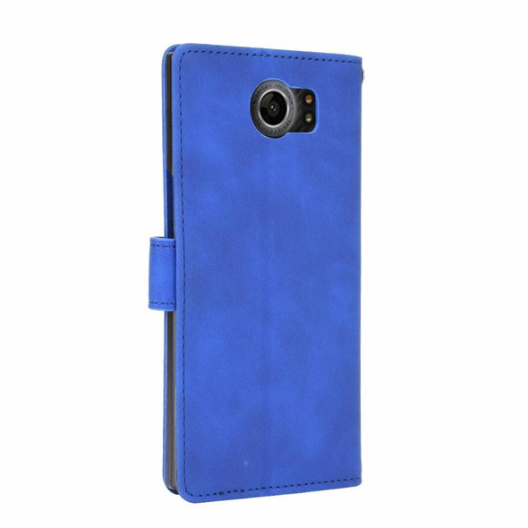 BlackBerry Priv Solid Color Skin Feel Magnetic Buckle Horizontal Flip Calf Texture PU Leatherette Case with Holder & Card Slots & Wallet(Blue)