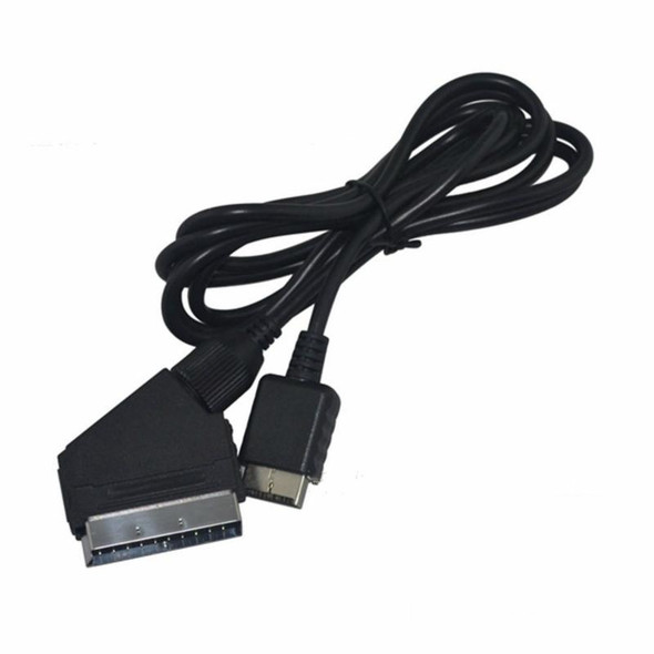 1.8m - Sony PS2/PS3 RGB SCART Cable TV AV Lead Replacement Connection Cable - PAL/NTSC Consoles