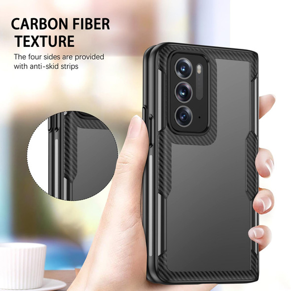 OPPO Find N Carbon Brazed TPU Drop Protection Phone Case(Black)