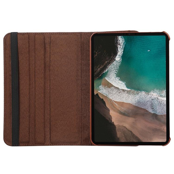 7 inch Tablet 360 Degree Rotation Litchi Texture Flip Leatherette Tablet Case(Brown)
