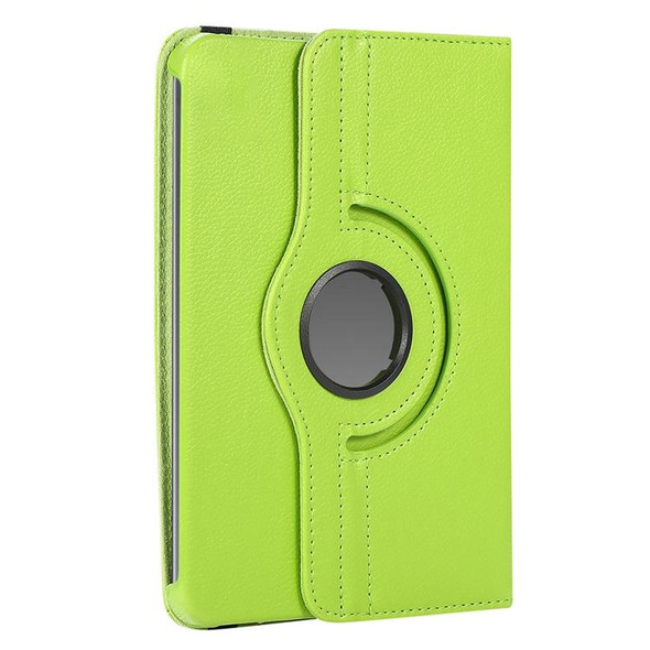 8 inch Tablet 360 Degree Rotation Litchi Texture Flip Leatherette Tablet Case(Green)