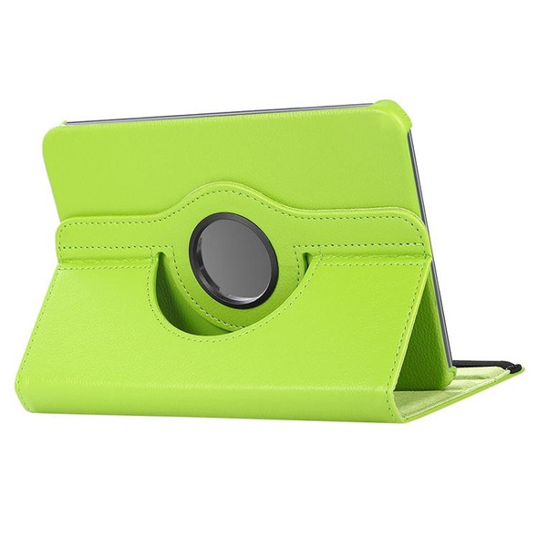 10 inch Tablet 360 Degree Rotation Litchi Texture Flip Leatherette Tablet Case(Green)