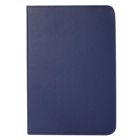 10 inch Tablet 360 Degree Rotation Litchi Texture Flip Leatherette Tablet Case(Blue)