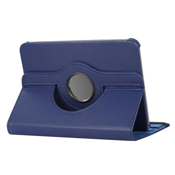 7 inch Tablet 360 Degree Rotation Litchi Texture Flip Leatherette Tablet Case(Blue)