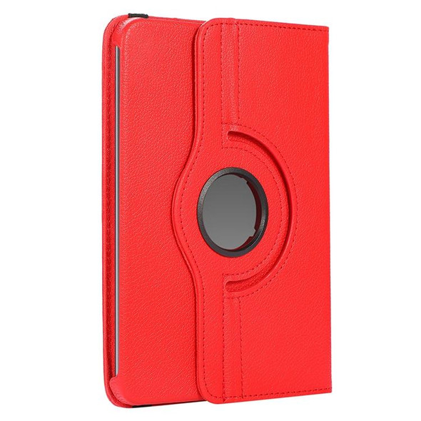 7 inch Tablet 360 Degree Rotation Litchi Texture Flip Leatherette Tablet Case(Red)