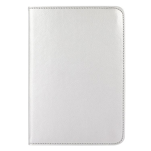 7 inch Tablet 360 Degree Rotation Litchi Texture Flip Leatherette Tablet Case(White)