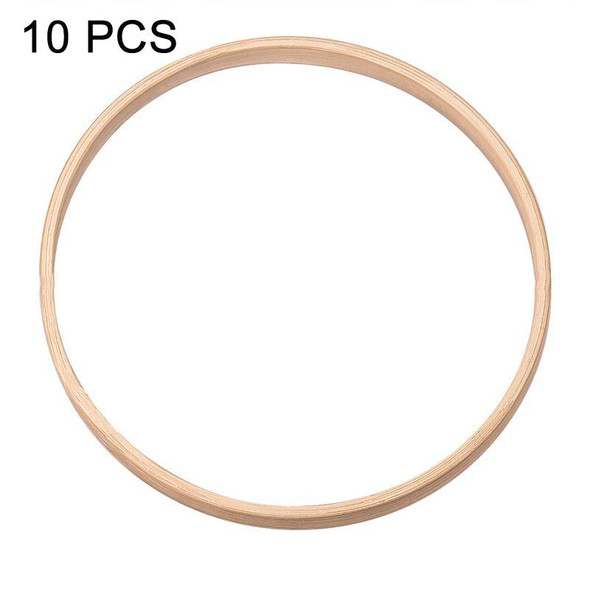 10 PCS Bamboo Circle Fan Frame Dream Catcher Making Circle Material, Size: 15cm(With 6mm Hole)