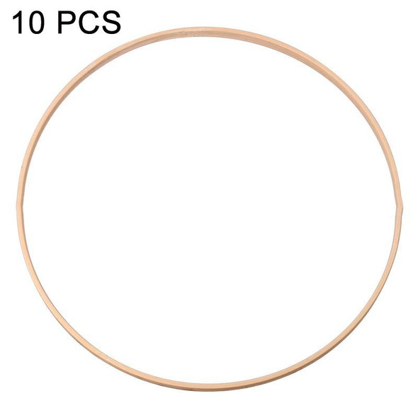 10 PCS Bamboo Circle Fan Frame Dream Catcher Making Circle Material, Size: 30cm(Inner Ring)