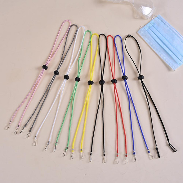 10 PCS Mask Anti-lost Adjustable Lanyard and Ear Hook(Green)