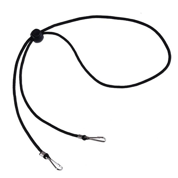 10 PCS Mask Anti-lost Adjustable Lanyard and Ear Hook(Black)