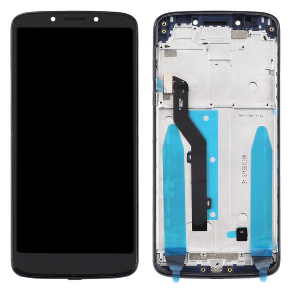 LCD Screen and Digitizer Full Assembly With Frame for Motorola Moto G6 Play(Black)