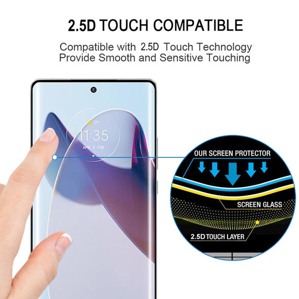 25 PCS 3D Curved Edge Full Screen Tempered Glass Film - Motorola Moto X30 Pro
