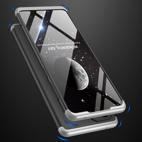Samsung Galaxy A33 5G GKK Three Stage Splicing Full Coverage PC Phone Case(Black Silver)