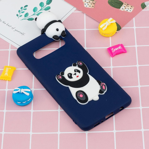 Galaxy S10 3D Cartoon Pattern Shockproof TPU Protective Case(Panda)