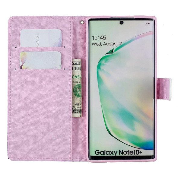 Galaxy Note 10 Pro Colored Drawing Pattern Horizontal Flip PU Leather Case with Holder & Card Slots & Wallet & Lanyard(Love Tower)