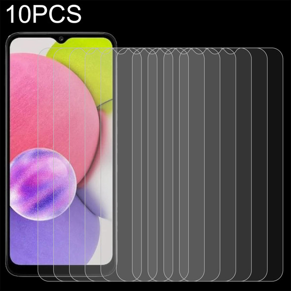 10 PCS 0.26mm 9H 2.5D Tempered Glass Film - Samsung Galaxy A04s