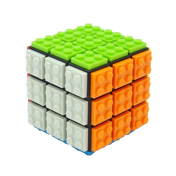 FX7780 Building Magic Cube Assembled Children Educational Early Education Toys(Black Bottom)