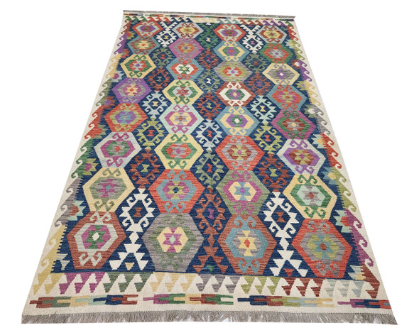 Stunning Afghan Choubi Kilim 302 X 196 cm