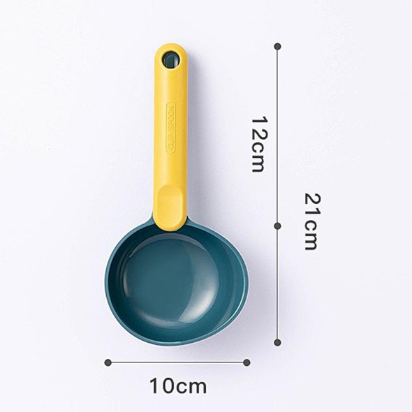 3 PCS JM023 Kitchen Home Scooped Rice Spoon Simple Large Capacity Scoop Spoon(Blue Yellow)