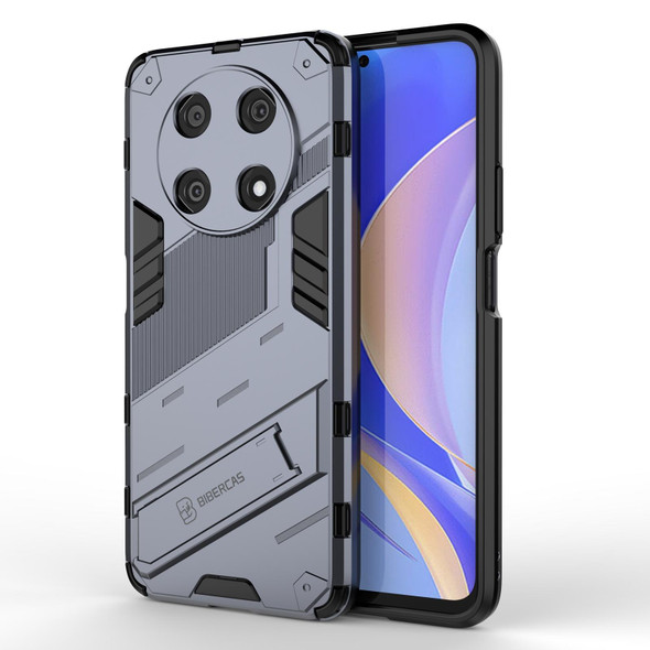 Huawei Nova Y90/Enjoy 50 Pro Punk Armor 2 in 1 PC + TPU Shockproof Phone Case with Invisible Holder(Grey)