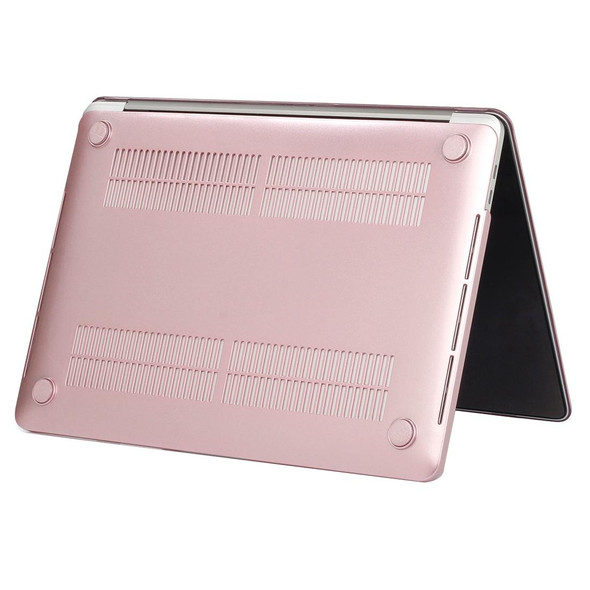 2016 New Macbook Pro 13.3 inch A1706 & A1708 Laptop PC + Metal Oil Surface Protective Case (Rose Gold)