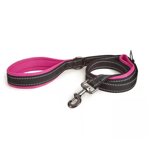 Anti-break Pet Leash Car Dual-purpose Reflective Seat Belt, Size: S(Rose Red)