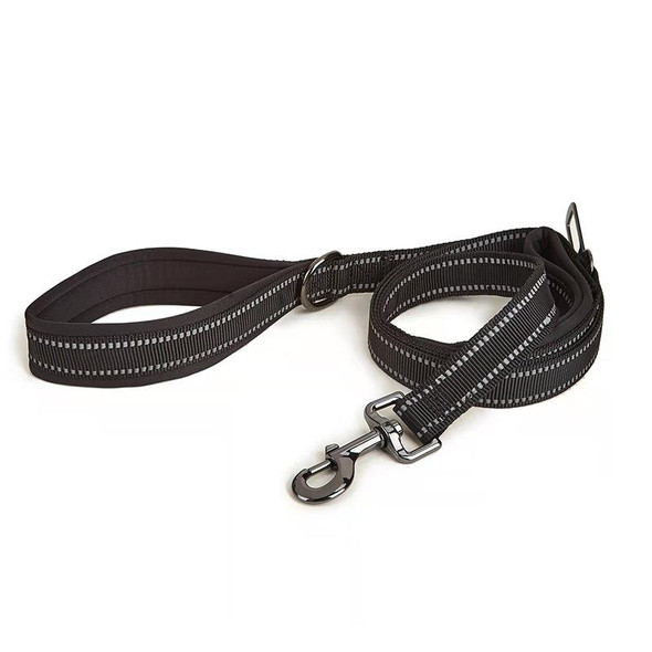Anti-break Pet Leash Car Dual-purpose Reflective Seat Belt, Size: XL(Black)
