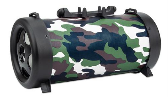 Manhattan Sound Science Bluetooth Speaker with Handle - Camouflage Design