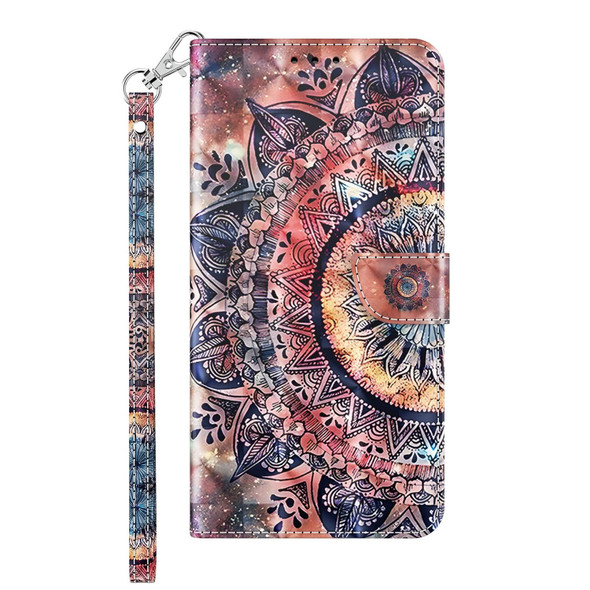 Xiaomi Redmi Note 11 Pro 5G / 4G Global 3D Painted Leather Phone Case(Colorful Mandala)