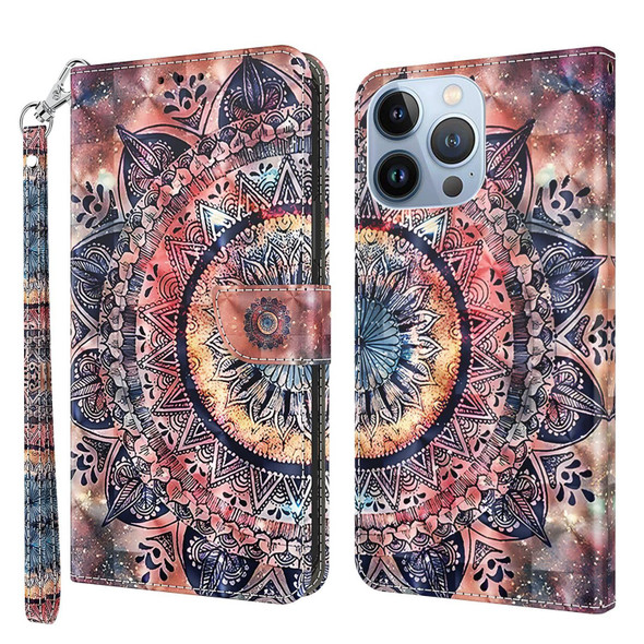 3D Painted Leatherette Phone Case - iPhone 11(Colorful Mandala)
