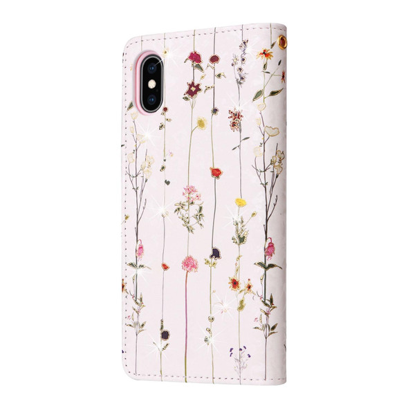 Bronzing Painting RFID Leatherette Case - iPhone XS Max(Dreid Flower World)