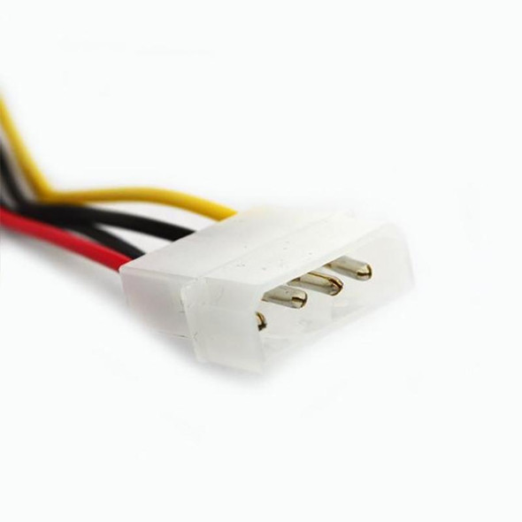 4 Pin IDE to Serial ATA SATA Power Adapter (15cm), Material: Cu