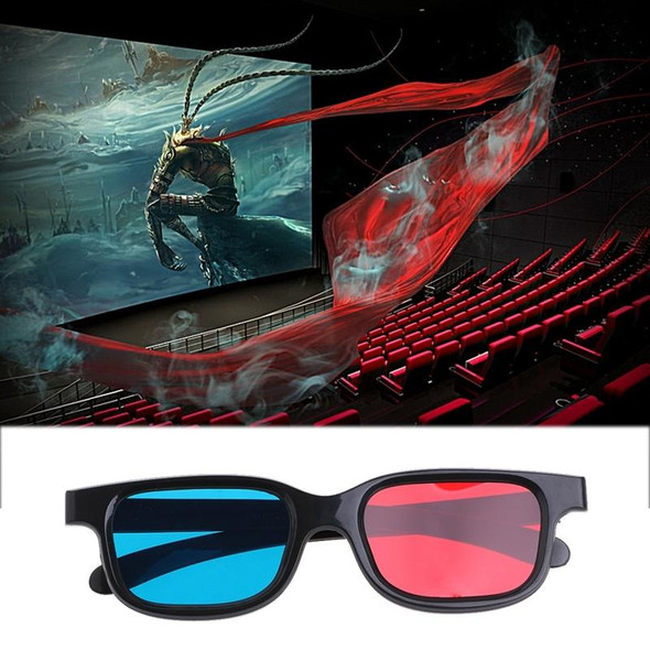 10pcs 3D Glasses Universal Black Frame Red Blue Cyan Anaglyph 3D Glasses 0.2mm - Movie Game DVD