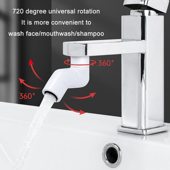 Faucet Extender Splashproof Universal Aerator, Color: White